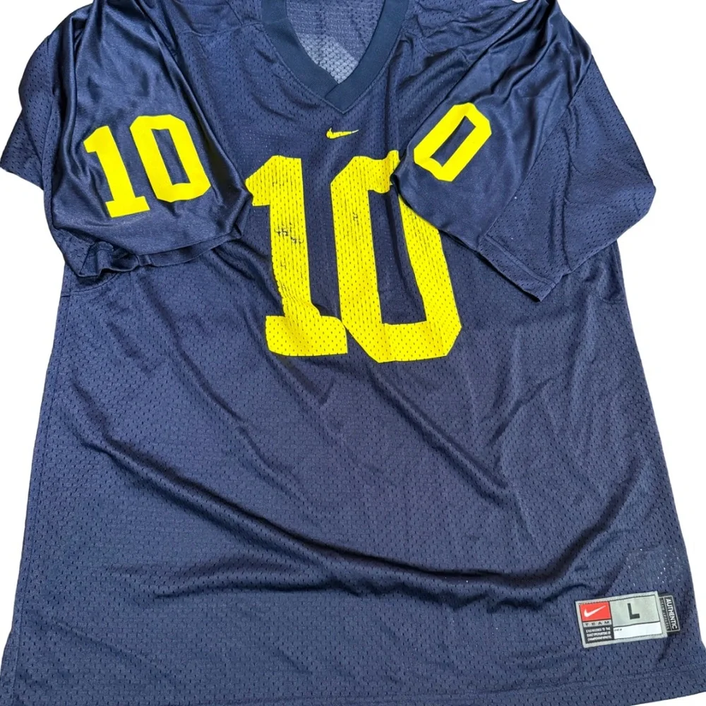 Vintage Nike Michigan Wolverines #10 Jersey Tom Brady Era‎ Men’s L (Korea